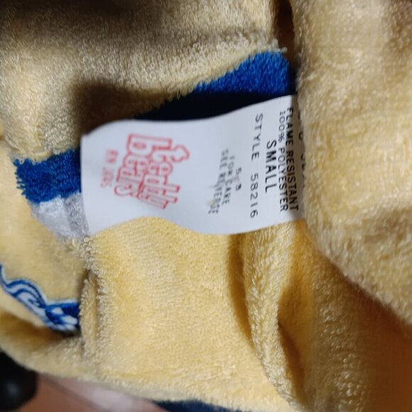 Vintage Teddy Bears Kleintots Yellow Soccer Footed Baby Romper Small Polyester - Picture 4 of 6